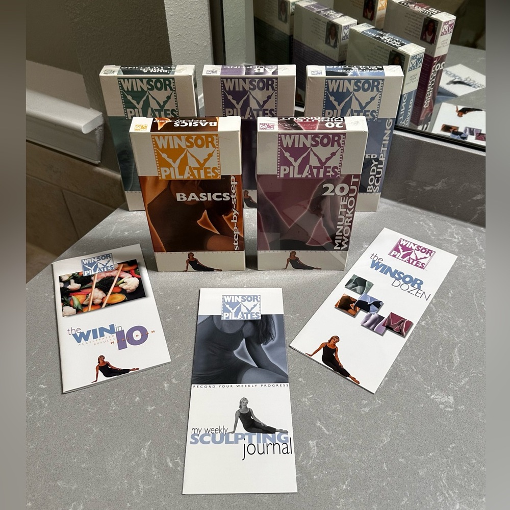 Vintage Winsor Pilates Workout VHS Set (4 Brand New VHS Tapes & 1 Used) - Picture 4 of 12